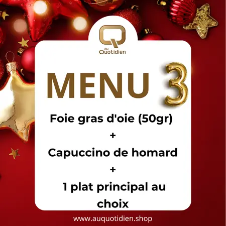 MENU 3 (Gevulde kwartel met eekhoorntjesbrood ganzelever appel en veenbessen)